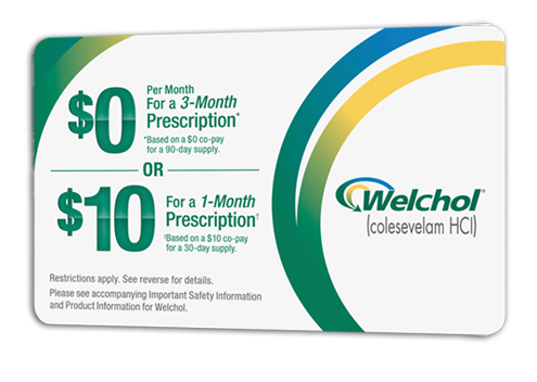 Welchol® coupon for patient savings